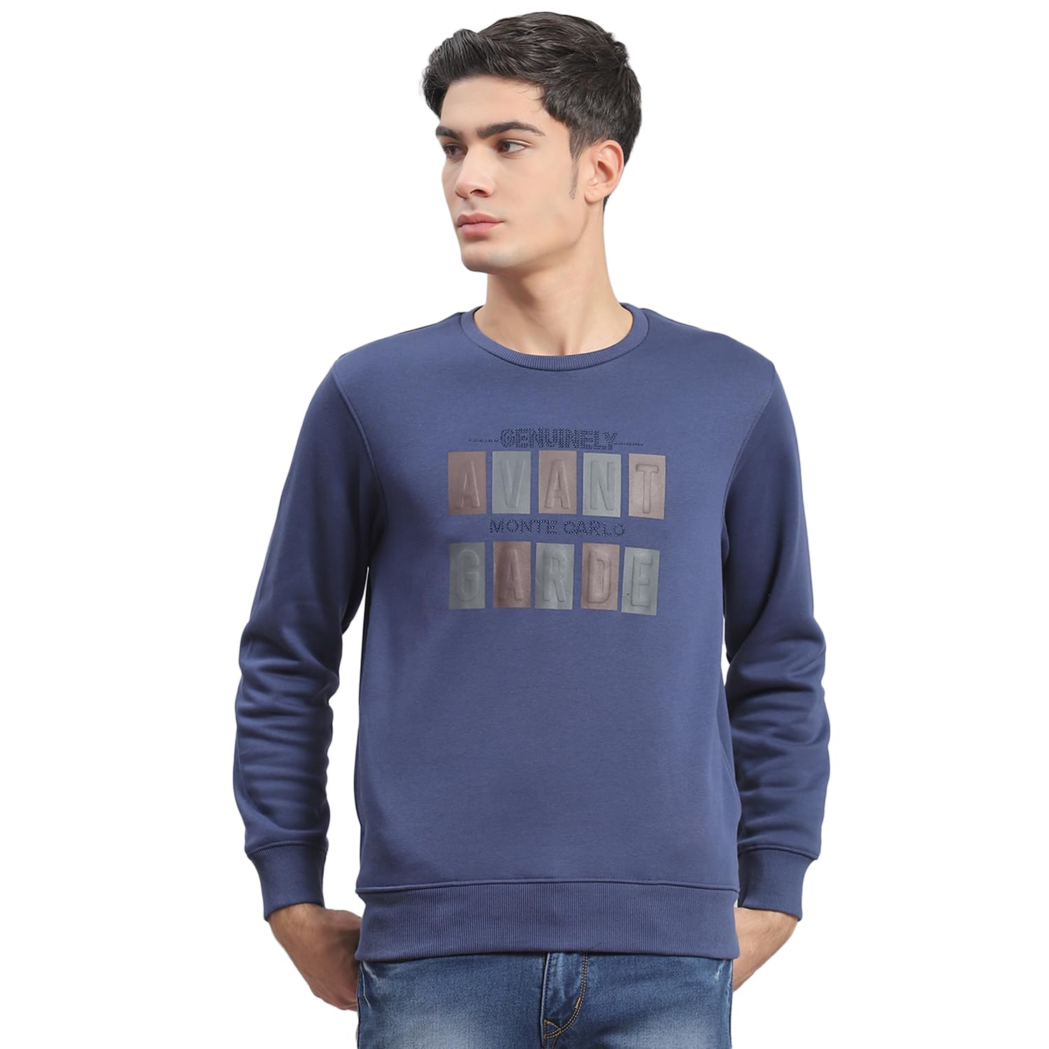 monte carlo Men Cotton Blend Round Neck Sweatshirt-picture-42