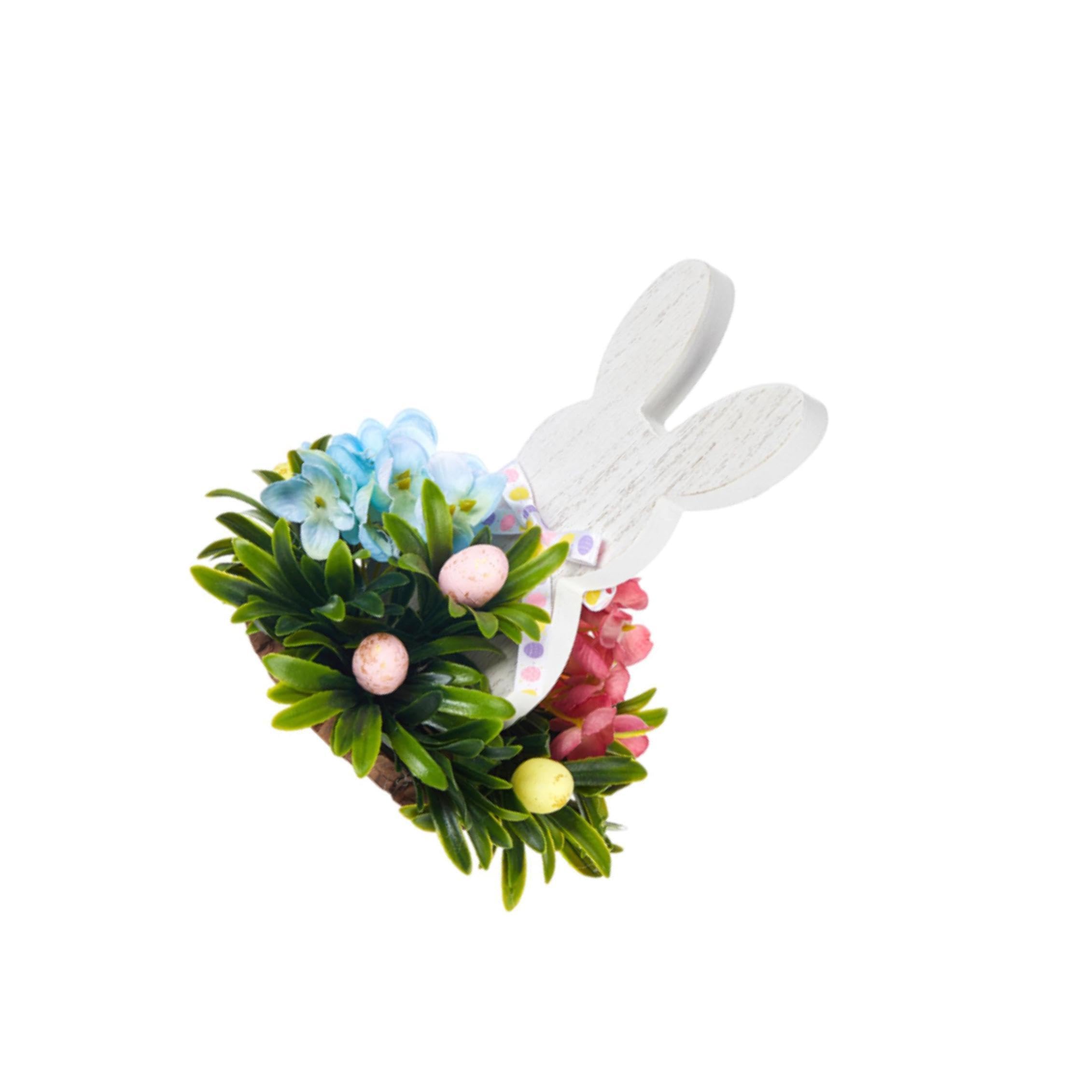 PIXZCSA Easter Bunny Wooden Sign for Creative Bunny Decoration Option For Commercial Spaces During Easter Time Ensuring Year After Year Decoration Tabletop