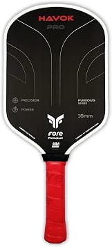 Havok Pro Pickleball Paddle Carbon Fiber Surface for Enhanced Power, Precision and Maximum Spin - Large Sweet Spot and USAPA Approved
