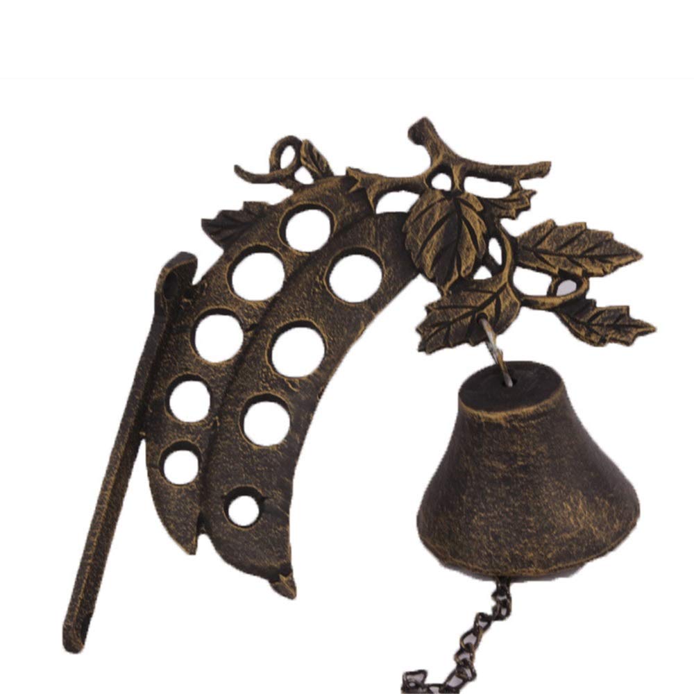 Door Bell Retro Cast Iron Bell Wall Decorations Beans Doorbell Hanging Wall Hanging Wooden
