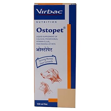 Ostopet Calcium and Multivitamin Pet Supplement for Strong Bones and Fast Growth 150ml (Pack of 5) (PC - 66293)