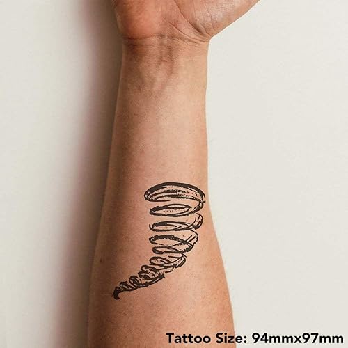 Miniatura 4 de Azeeda 4 tatuajes temporales 'Tornado' (TO00007607)