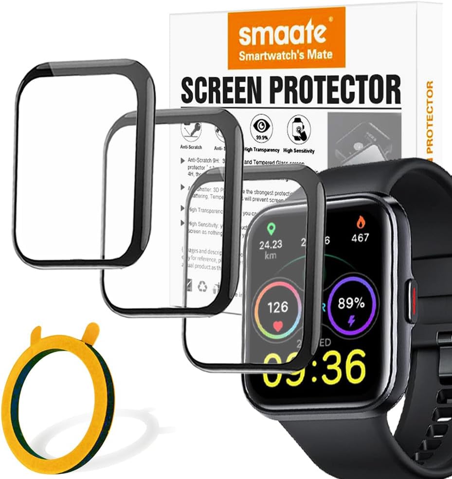 3D Screen Protector Compatible with ID208 PLUS 1.8” ENOMIR Fitpolo Quican Tensky Veryfit Smart Watch (Answer/Make Calls)