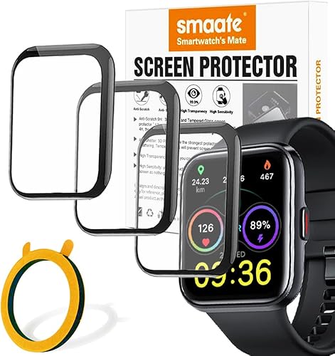smaate Protector de pantalla 3D compatible con ID208 PLUS 1.8" Quican Tensky ENOMIR Veryfit Smart Watch (responderhacer llamadas) smaate Protector de pantalla 3D compatible con ID208 PLUS 1.8" Quican Tensky ENOMIR Veryfit Smart Watch (responderhacer llamadas)