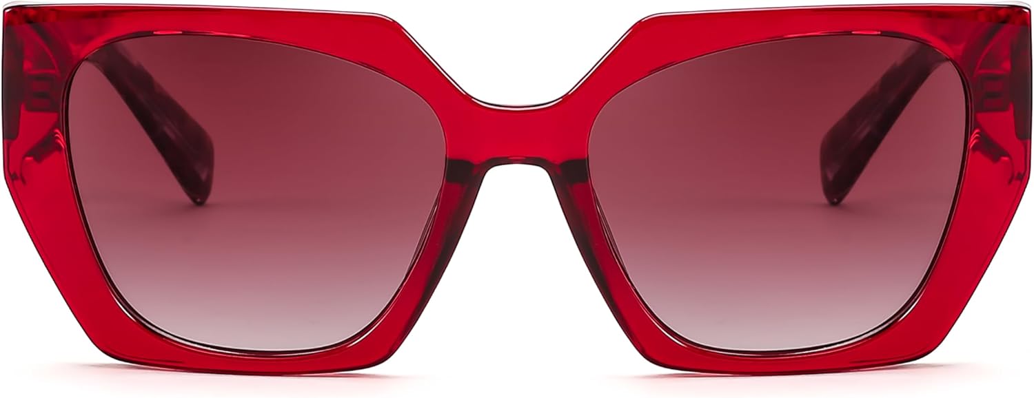 FEISEDY Trendy Polarized Sunglasses, Oversized Irregular TR Frame for Women Men, Retro Shades UV400 B0016 - Image 4