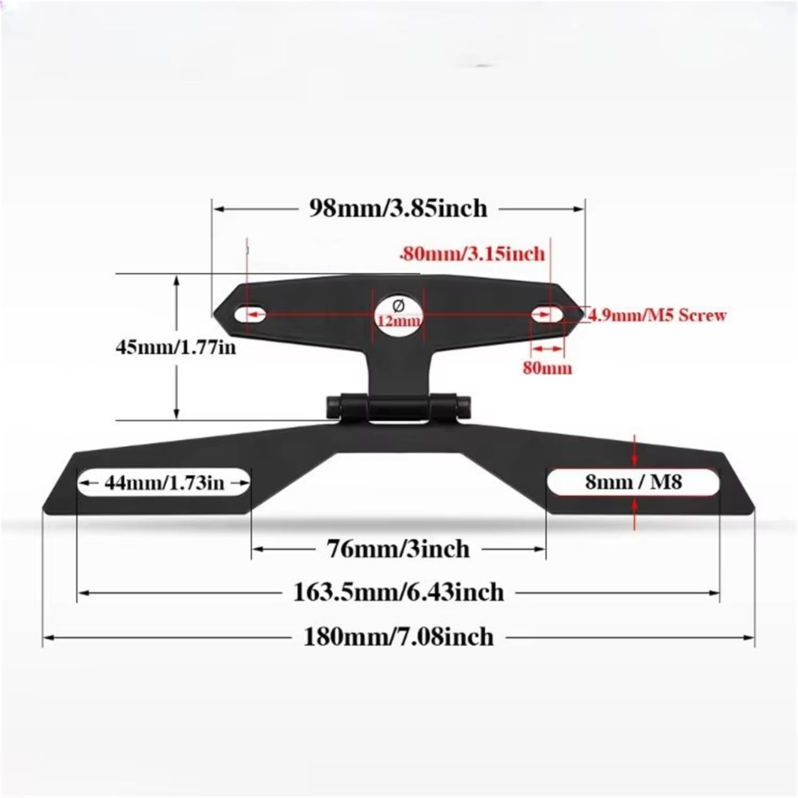Support Plaque D'immatriculation D'accessoire Moto