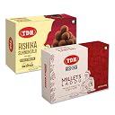 Tenali Double Horse Rishika Sunnundalu + Millet Laddu | Healthy Andhra Sweets Combo | Ghee Urad Dal Laddu & Millet Sweet – Pack of 2 (200g Each) gallery image