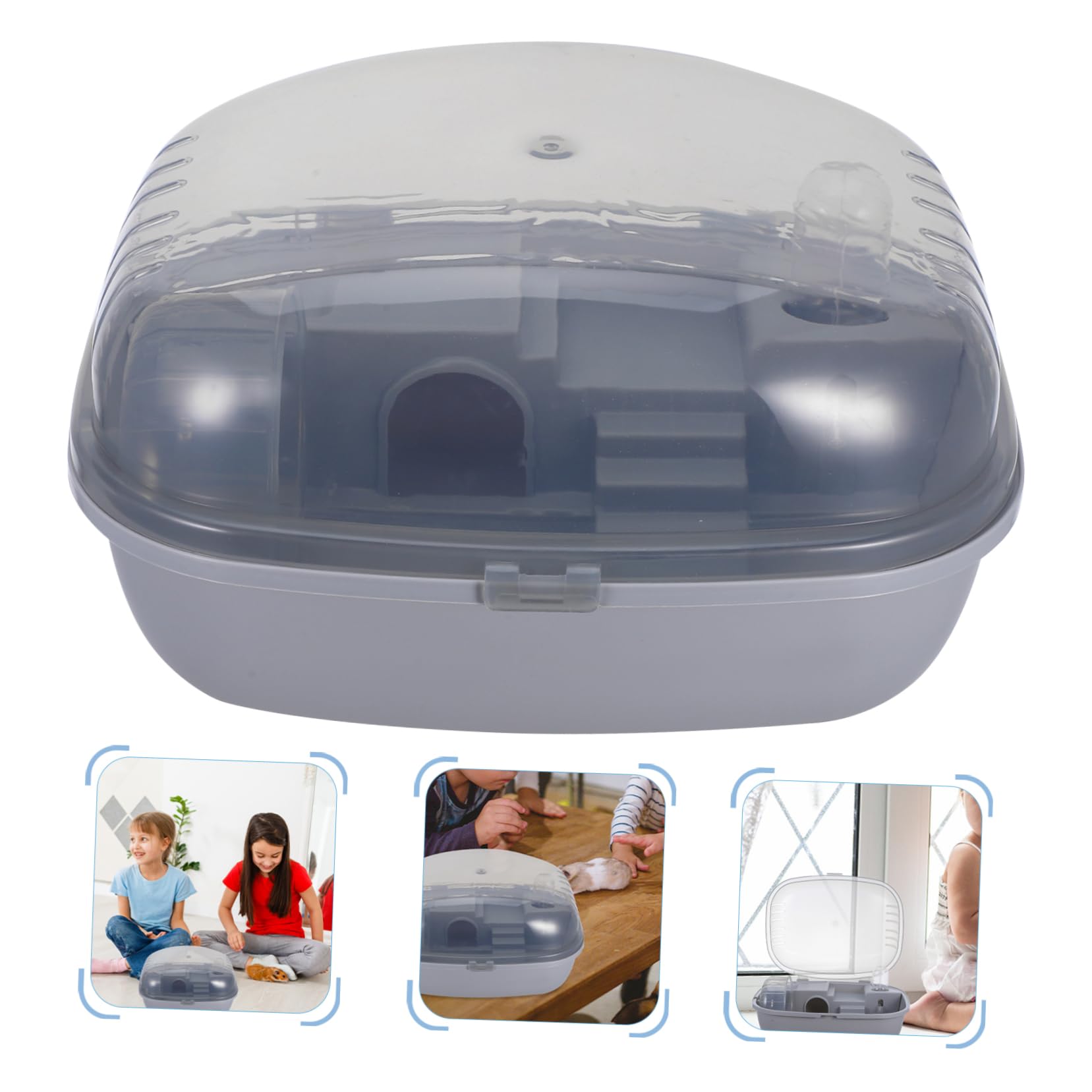 Hamster Transportbox für Drinnen, Kleiner Käfig aus Abs, Box