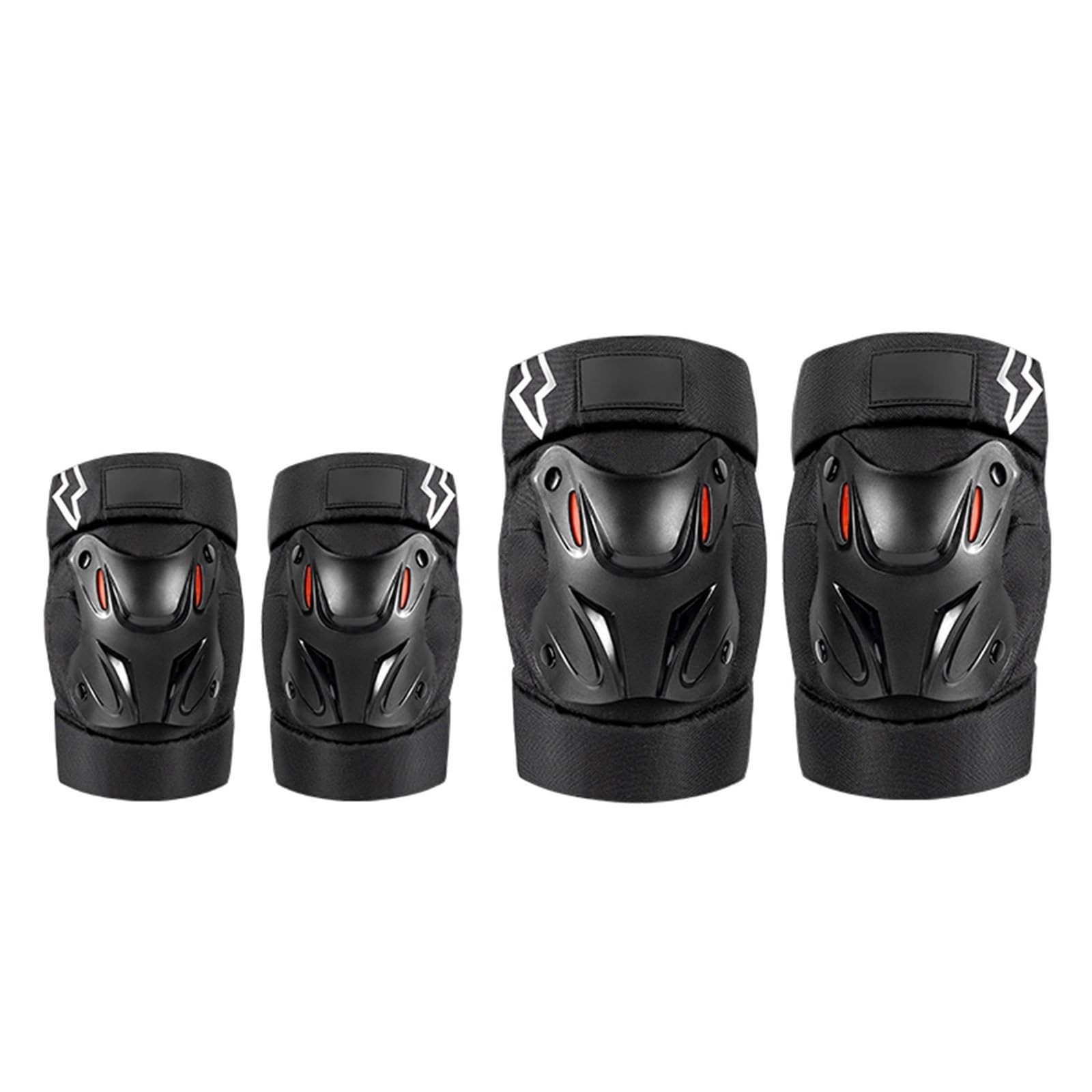 Conjunto De Protección para Motocicleta Cuatro Piezas: Coderas Y Rodilleras (Incluidas Las Rodilleras) con Reflectantes
