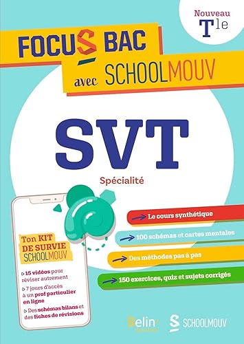 FOCUS BAC SVT SPECIALITE TERMINALE: Décroche ton Bac avec SchoolMouv