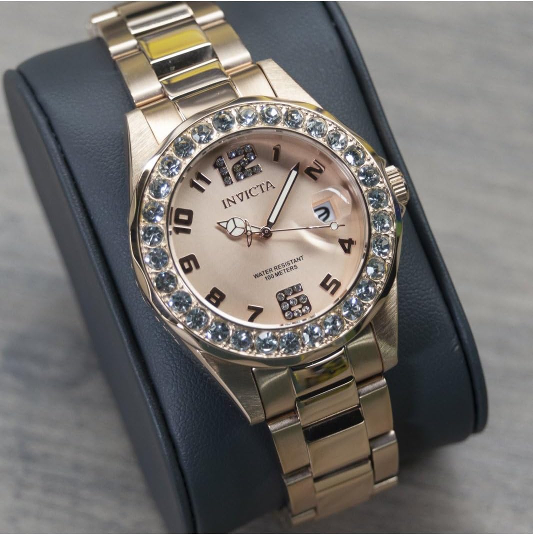 Invicta Pro Diver Lady 38mm Stainless Steel Rose Gold Rose Gold dial PC32A Quartz