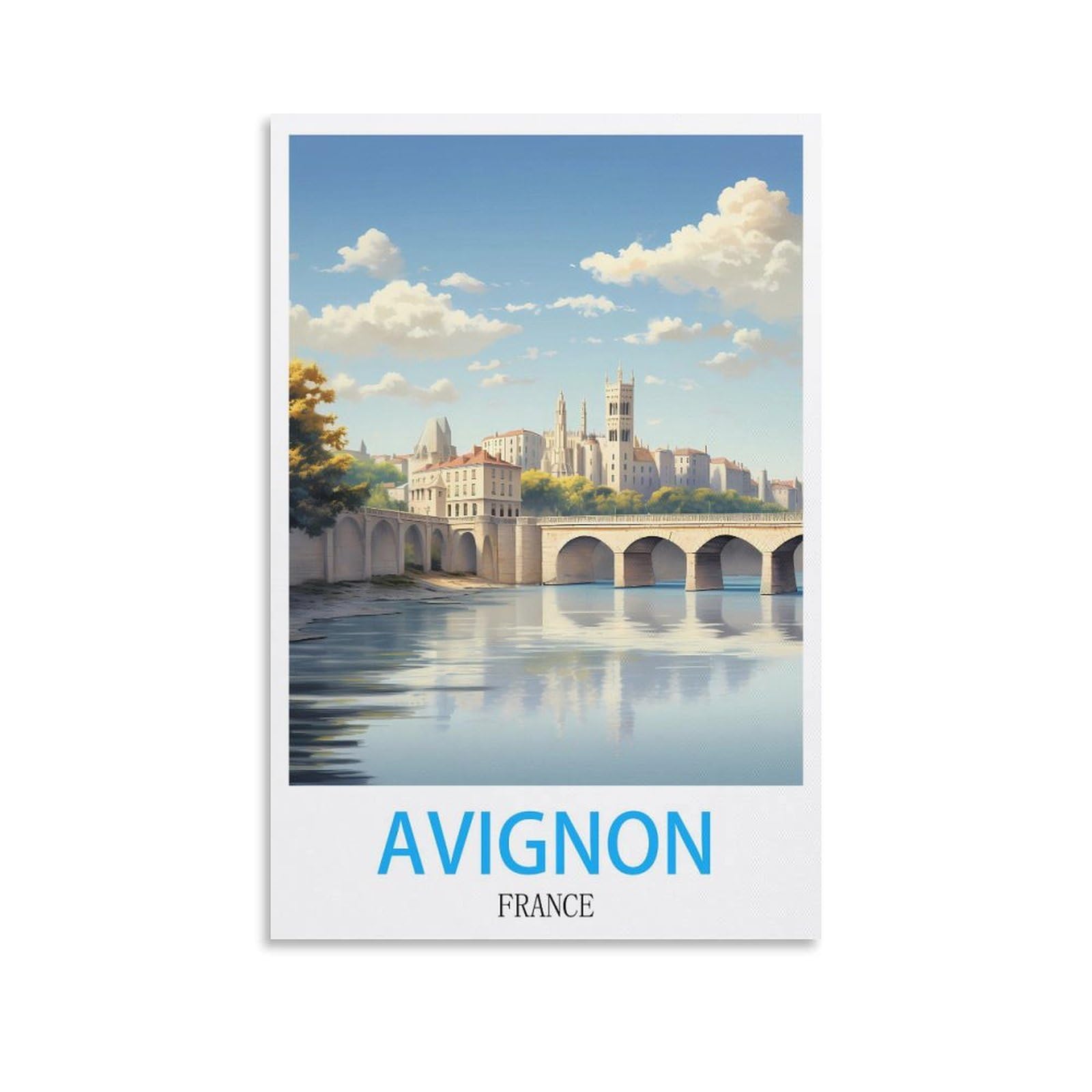 Vintage Metal Tin Signs,Avignon France,Garden & Kitchen Poster, Inspirational Sign Home Wall Art Decor for Home Kitchen Bar Club Decoration 30x30cm