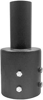 1000LED Round Tenon Adaptor, Durable Steel Tenon Reducer for 3 OD Round Pole Top Round, Outdoor Light Fixture Mount for Flood Lighting, Shoebox Light, Street Light with Slip Fitter Mount2 38inch