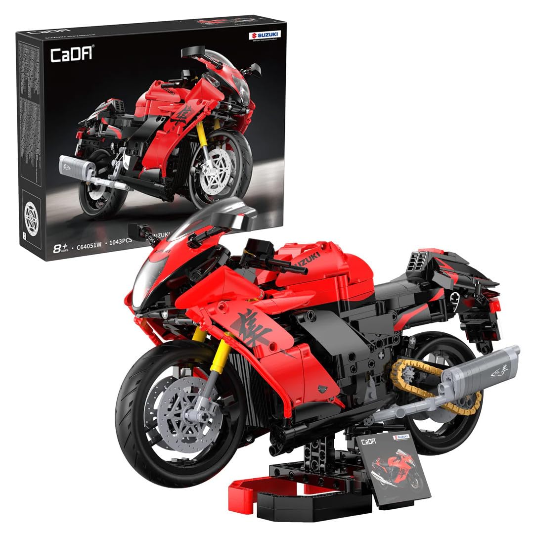 CaDA Suzuki Hayabusa Motorbike 1:6 Brick Model 1043pcs C64051W