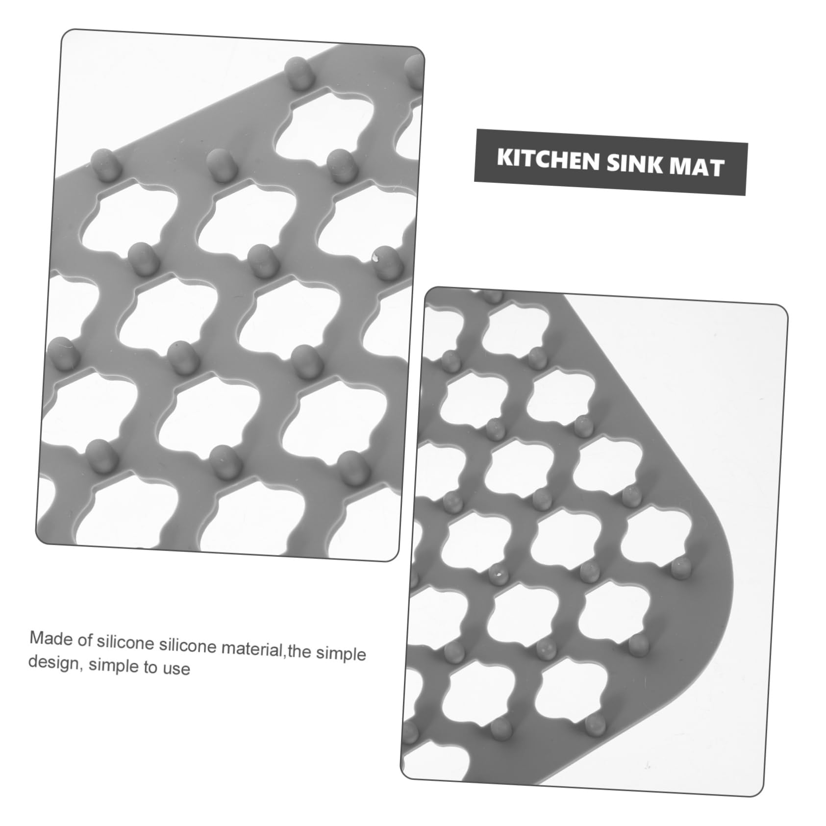 Tappetino Drenante per Proteggere e Drenare Piatti e Bicchieri in Silicone Antiscivolo e Facile da Usare per Lavello da Cucina nella Cucina di Casa