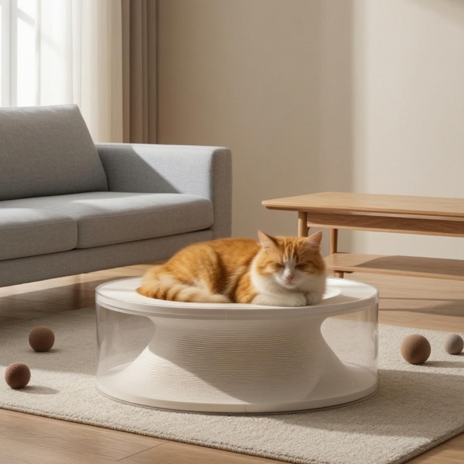 Cuccia per Gatti in Cartone Ondulato