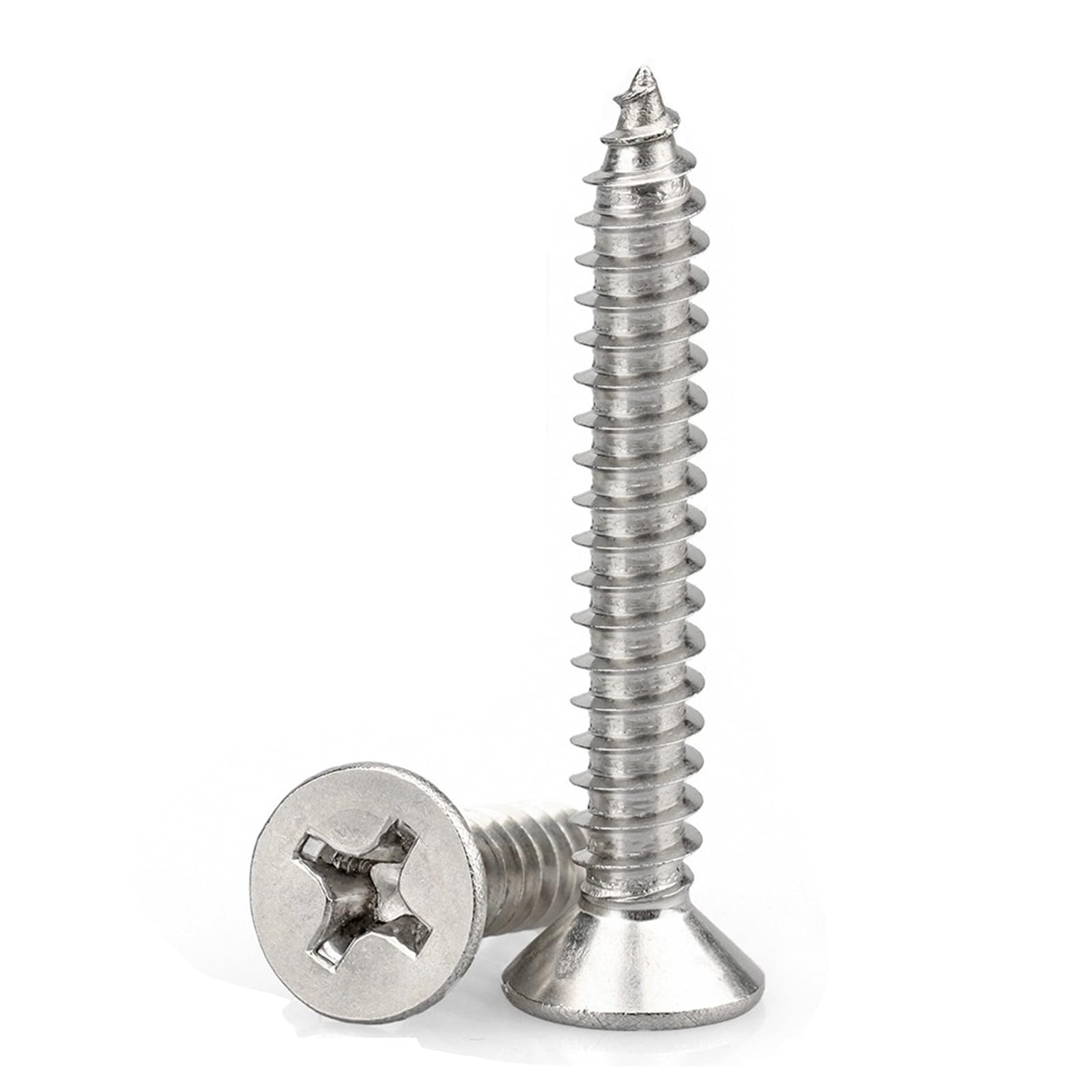 M3 Self Tapping Screws,Stainless Steel Wood Screws,Phillips Flat Head Screw,M3*40mm 70 Pieces And 30 Pieces Screw Anchors for Furniture Woodworking