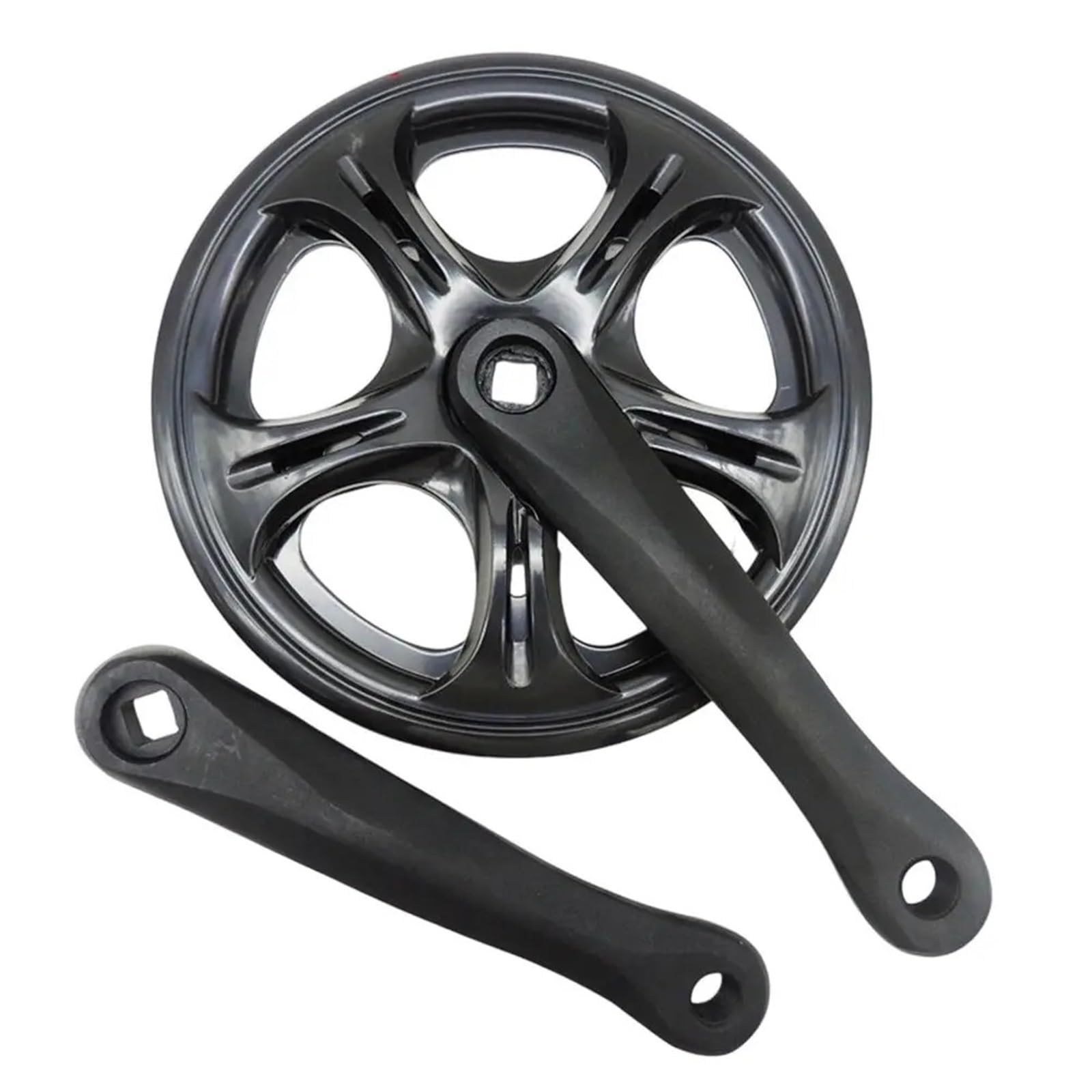 Guarnitura per mountain bike, pieghevole, 170 mm, in lega 6061 4052T, corona a singola velocità, foro quadrato, adatto per mountain bike e bicicletta da strada