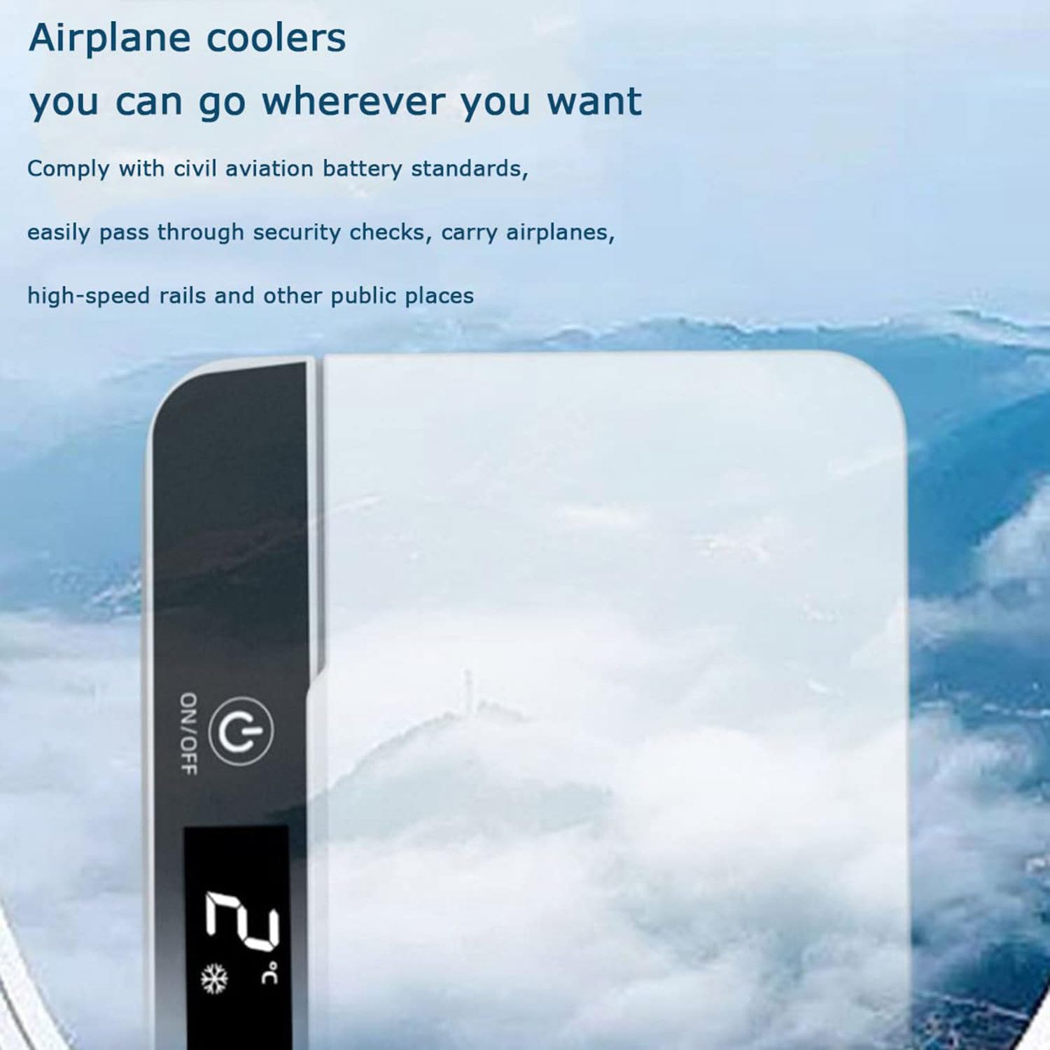 Caja refrigerada para refrigerador de insulina, Estuche de Viaje para insulina, Pantalla LED de 2 a 8 ℃, refrigerador para medicamentos, Cargador USB para automóvil, Mantenga aislados los Medicament