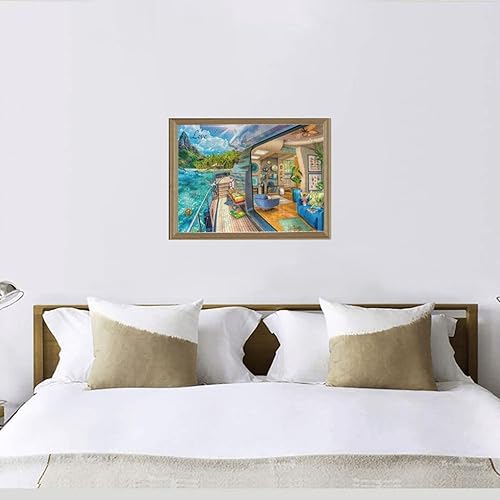 Miniatura 6 de Rompecabezas de 500 piezas para adultos, Ravens-Burger Tropical Island Charter para pensamiento activo, entretenimiento de fiesta, juego de