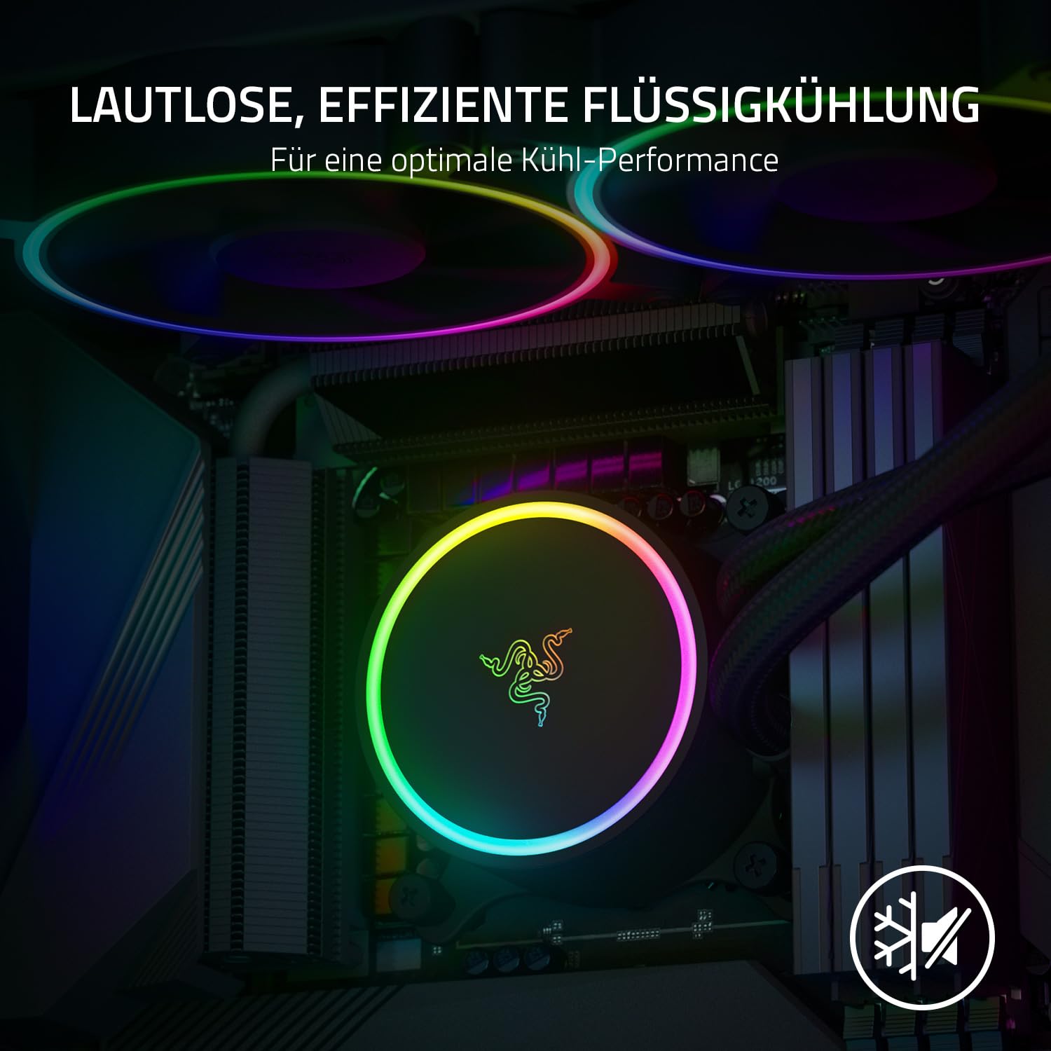 Razer Hanbo Chroma 240mm - All-In-One-Kühler mit aRGB Fans - Dettaglio