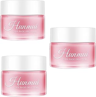 HGGG 30ML Hunmui Face Primer,Hunmui Pore Base Gel Cream, Facial Moisturizer Magical Perfect Base Cream,Pore Base Gel Cream Invisible Pore Face Primer (3 bottle)