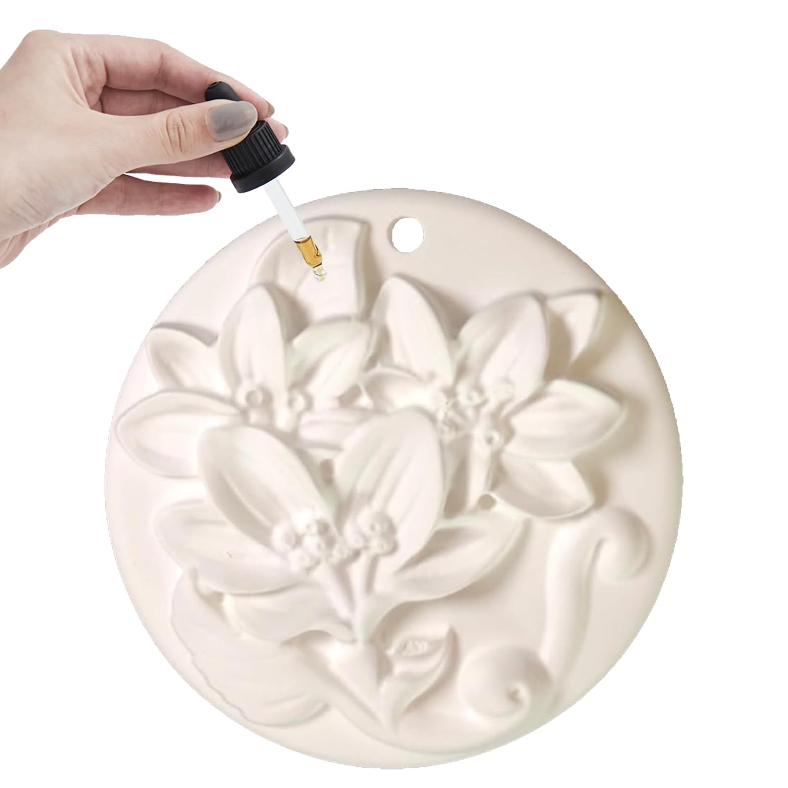 Profumate Pietra Mini, Deodorante per Ambienti, Pietra per Diffusore, Profumate Pietra, Diffusore Aromatico Della Fragranza per il Salone Spa Yoga Camera da Letto Soggiorno, Pattern Fiore con Foglie