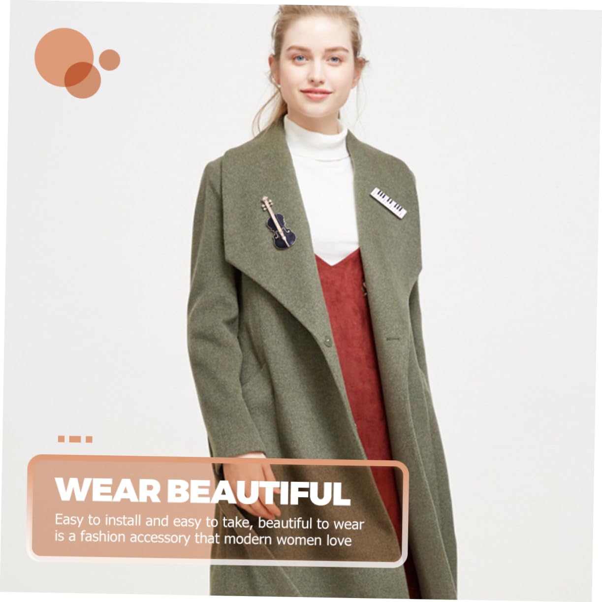 VALICLUD 20pezzi Spilla Elegante Forma Di Violino Di Pin Per Abbigliamento Femminile Accessorio Musicale Per Occasioni Speciali