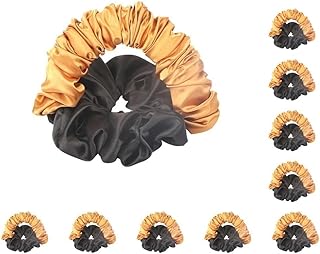 Juego de 10 rizadores de pelo cómodos sin calor, diadema larga para peinar el cabello, color amarillo