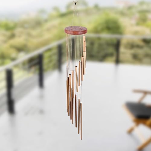 Miniatura 5 de Campanas de viento, campanas de viento conmemorativas para exteriores, ventana, campanillas de viento, decoración colgante para el hogar, jardín,