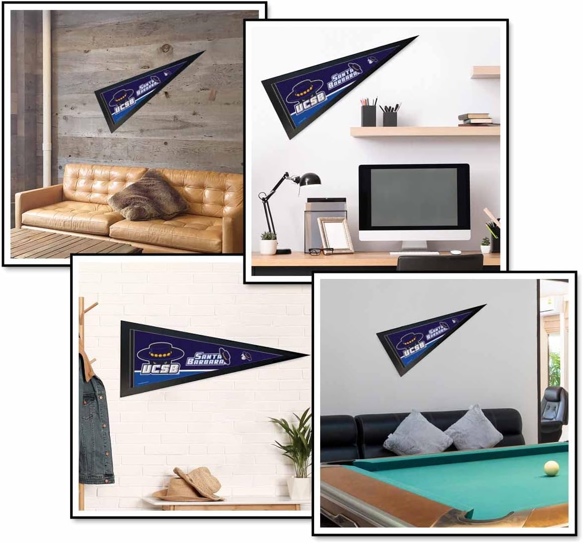 College Flags & Banners Co. UC Santa Barbara Gauchos Pennant and Wood Pennant Frame