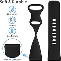 Vista 4 de Getino Compatible con Fitbit Sense 2/Sense Bands/Versa 4/Versa 3 bandas para mujeres y hombres, accesorios deportivos de silicona, correa para reloj