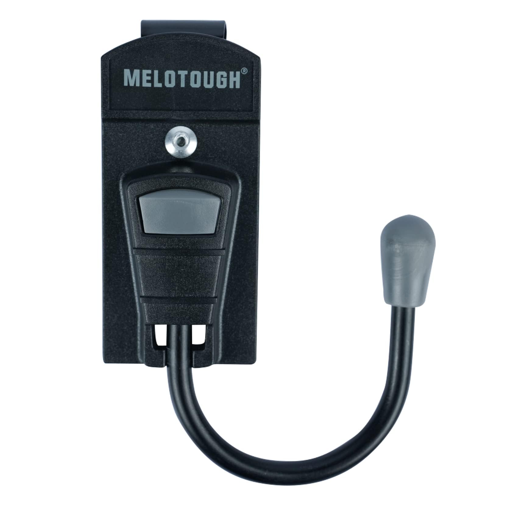 MELOTOUGH Gancio per cintura per attrezzi, fondina per trapano senza fili, con clip in metallo, per cintura da lavoro (grigio, 1 pezzo)