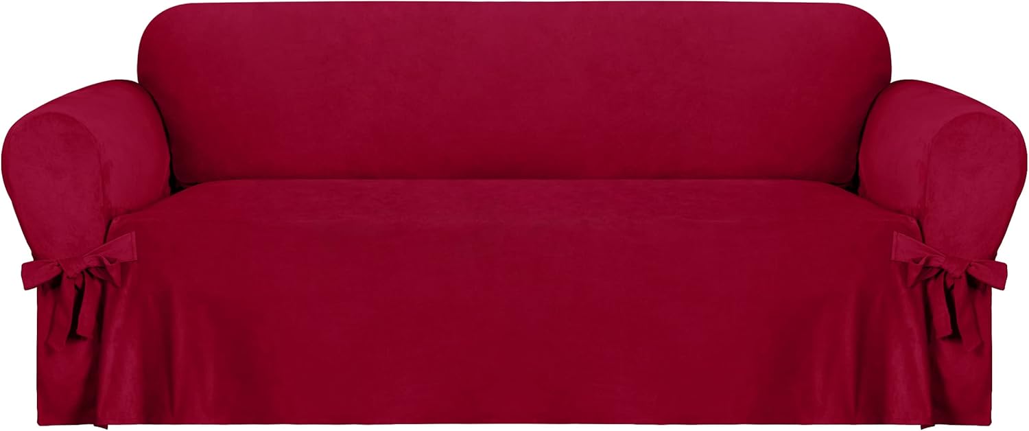 EasyGoing Velvet Couch Covers for 3 Cushion Couch Sofa