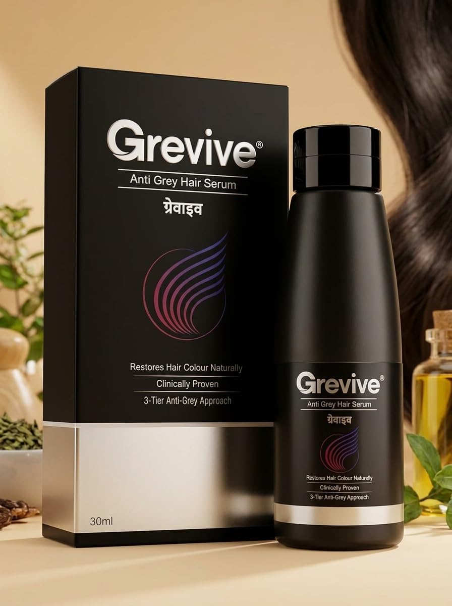Grey vive Anti Grey Hair Serum 3-Tier Approach Nourishes Scalp Follicles Suitable for All Hair Types (30ml)-image-37