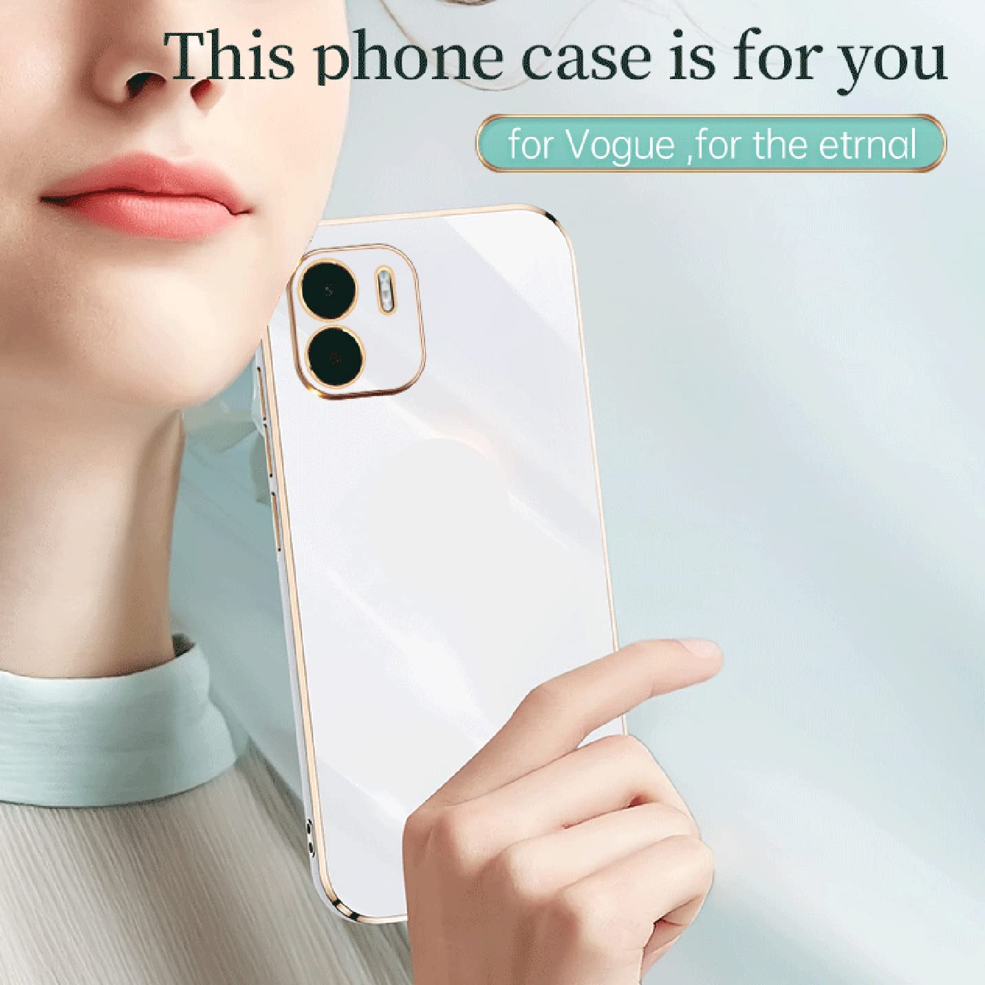 SEAHAI Coque pour Xiaomi Redmi A1/Redmi A2/Redmi A1+/Redmi A2+, [Protection de la Caméra] Etui avec 360 Degrés Rotation Bague, Renforcée Bumper TPU