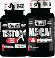 Kit 1x Maca Peruana Negra 120 Capsulas 2000mg Black Pura Premium Importada Para Homens e Mulheres Original + 1x Vitaminas e Minerais X Black 60 Capsulas Boro Magnésio Vitamina B6 B12 e D