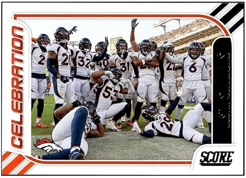 Miniatura 1 de JUSTIN SIMMONS 2023 Score Celebration #8 NM+-MT+ NFL Football Broncos