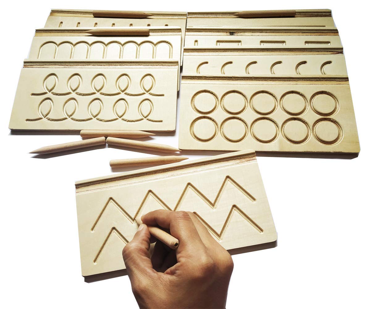 Whittlewud Single Piece Wooden Mathematics Writing Patterns Practice Boards for Kids-Wooden Educational Toys for Kids 3 Years or 2 or 4 Years Old, Patterns tracing Boards, Learning Wooden Toys-Brown (B08ZHT348M) Amazon Price History, Amazon Price Tracker