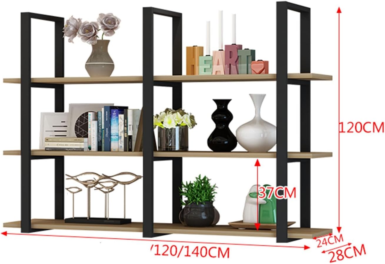 3 floors Wall Mounted Wine Rack - Ceiling Storage Shelf - Iron Solid Wood Ceiling Shelf, Ceiling Mounted Storage Shelf, Bar Restaurant Hanging Decorative Flower Stand ( Color : Gold , Size : 140*28*12