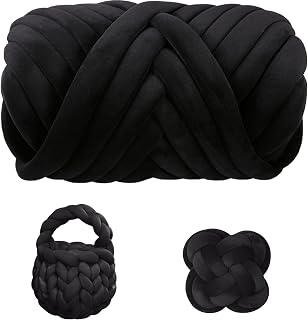 Maxee Thick Wool Yarn 500 g, Chunky Yarn XXL Wool for Hand Knitting, Bulky Textile…