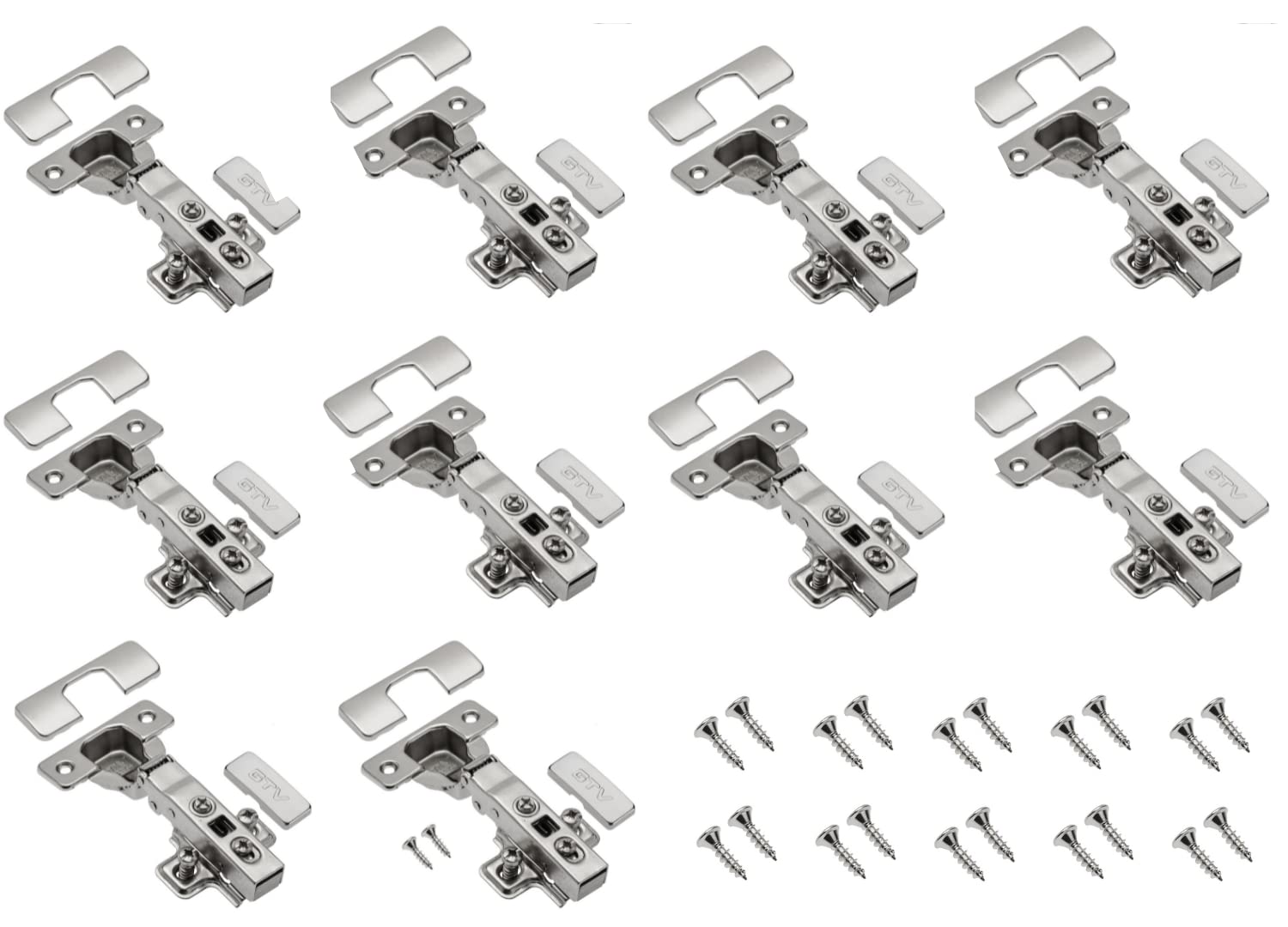 GTV ZM-ECHC09ZEO-X10, Silver, Pack of 10