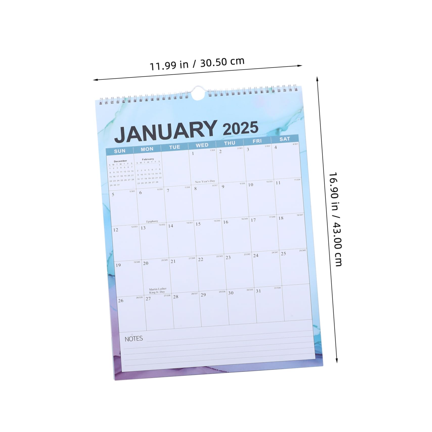 SEWACC 4 Piezas Calendario Colgante De Pared Moderno Calendars Papel