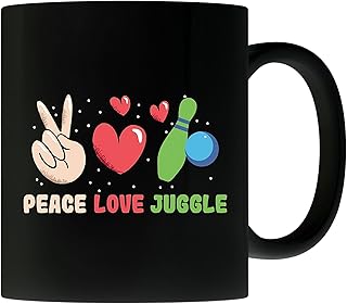 TGiakisz Peace Lover Juggle Mug, Gift for Juggling Lover, Juggling Mug