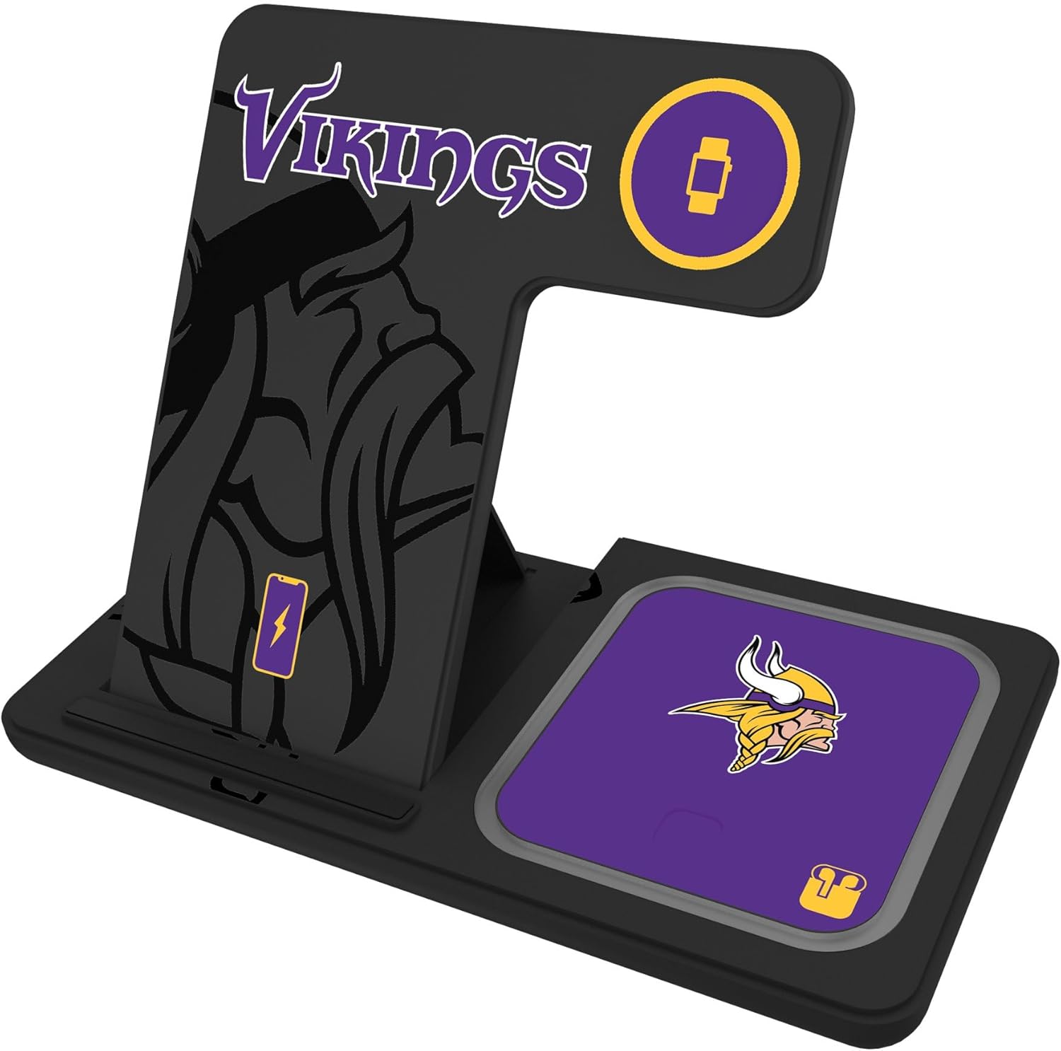 Keyscaper Minnesota Vikings 3-in-1 Wireless Charger