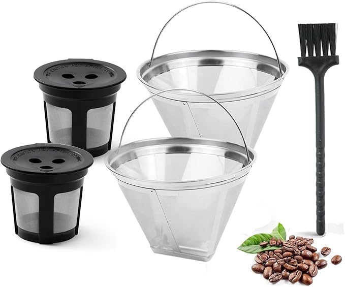 AioveBgren Reusable Coffee Filter for Ninja CFP301 CFP201, 2 Pack Ninja