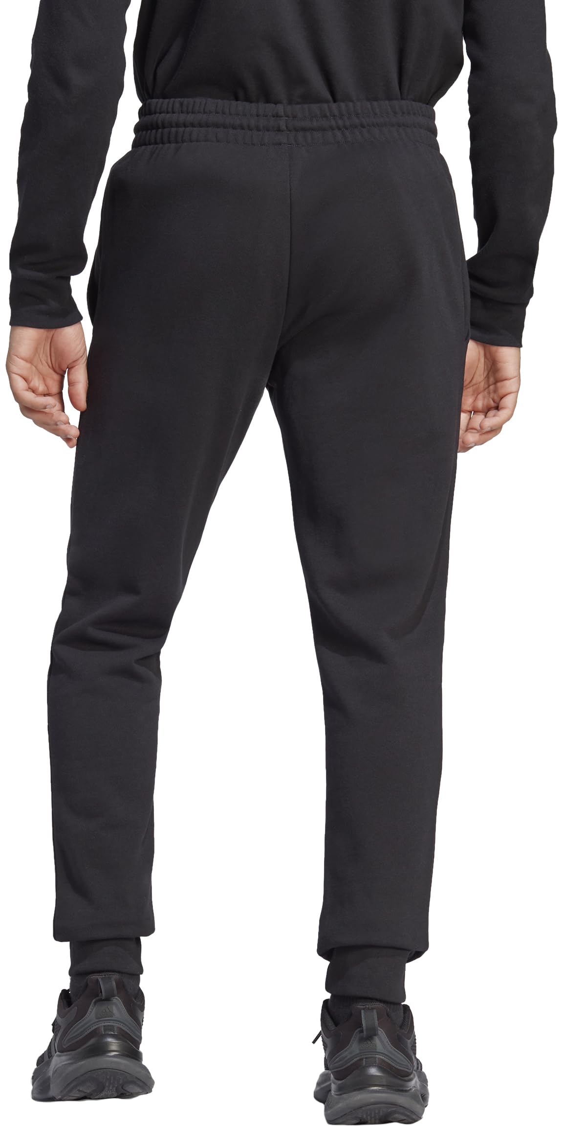 adidas Uomo Essentials French Terry Tapered Cuff Pants, black, S