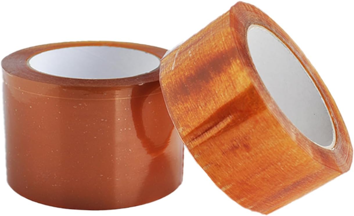 MMBM Packing Tape, Natural Rubber, 3 Inch x 110 Yards, 24 Pack, Clear, 1.75 Mil, 3 Inch Core, Packaging Tape for Dispenser Refill, Moving, Storage, Shipping