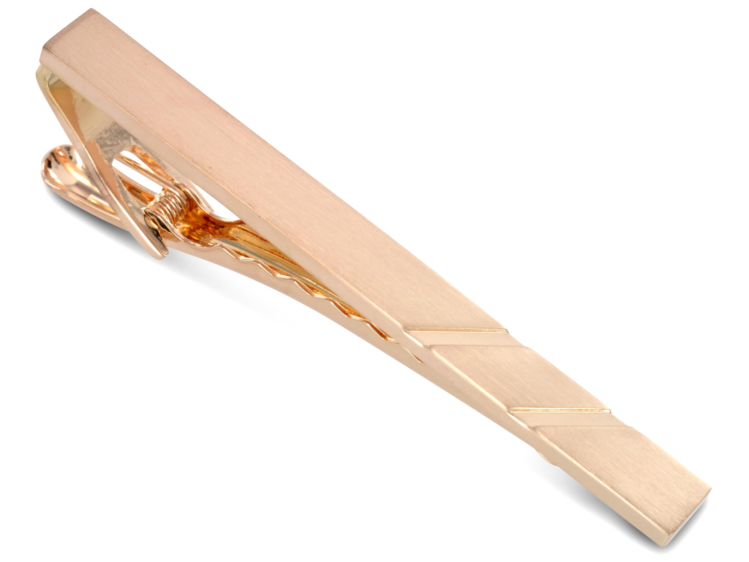 Krawattenklammern 'Stripes' - Verschiedene Ausführungen Silber Rosé Gold Schwarz