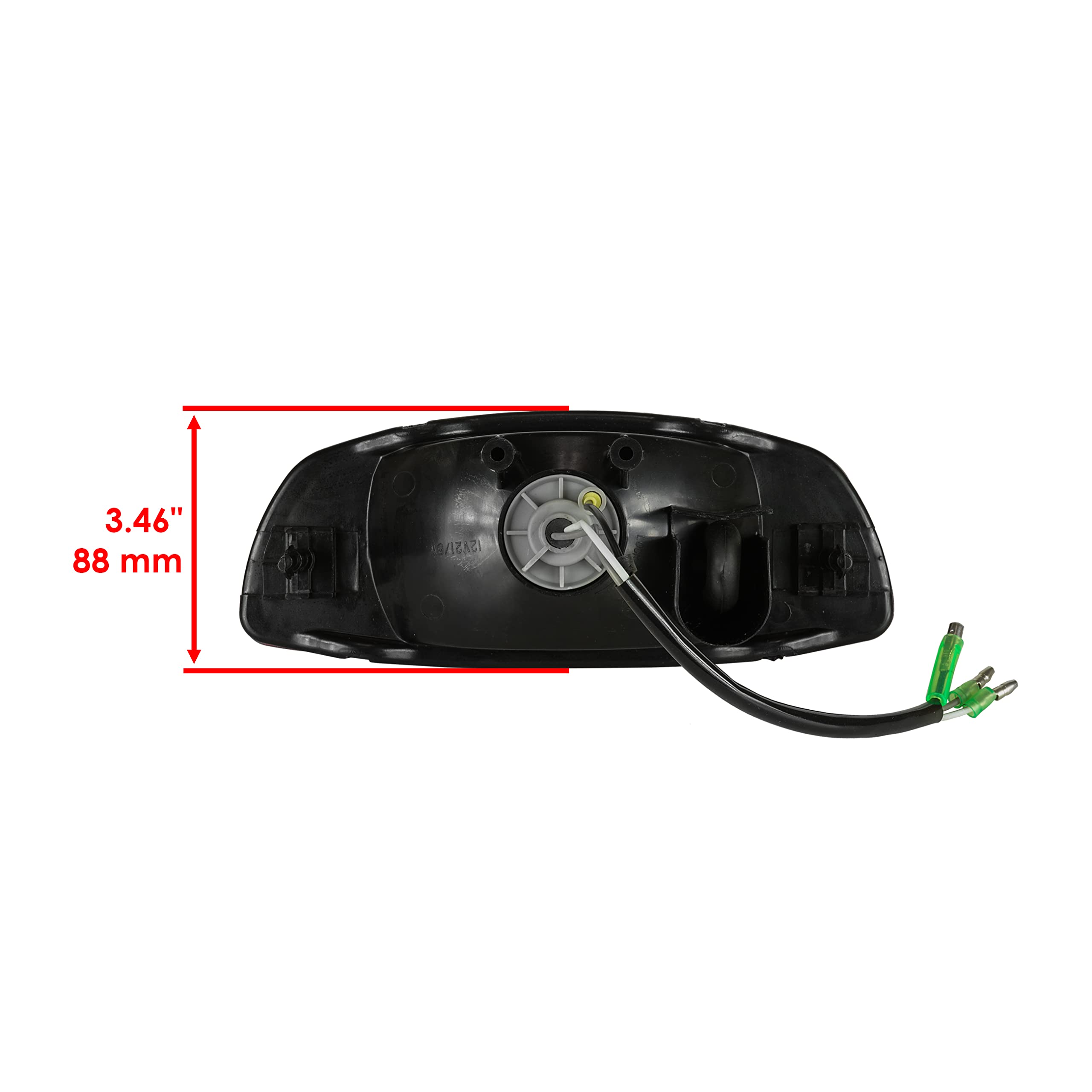 Caltric Rear Brake Tail Light fits Compatible with Suzuki LTZ400 Quadsport 400 ATV from 2003-2004